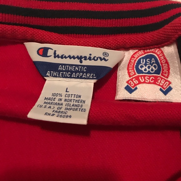 VTG Champion 1996 olympics polo shirt size large - Picture 4 of 6
